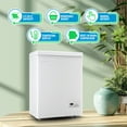 Best 3.5 Cu Ft Chest Freezer DEMULLER 3.5 Cu. ft Compact Chest Freezer, Top Open, Energy Efficient
