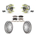 thumbnail image 1 of Transit Auto Front Hub Bearing Assembly Coated Disc Brake Rotors and Semi-Metallic Pads Kit for Car Pontiac Montana Chevrolet Uplander Buick Terraza Saturn Relay KBB-103582, 1 of 11