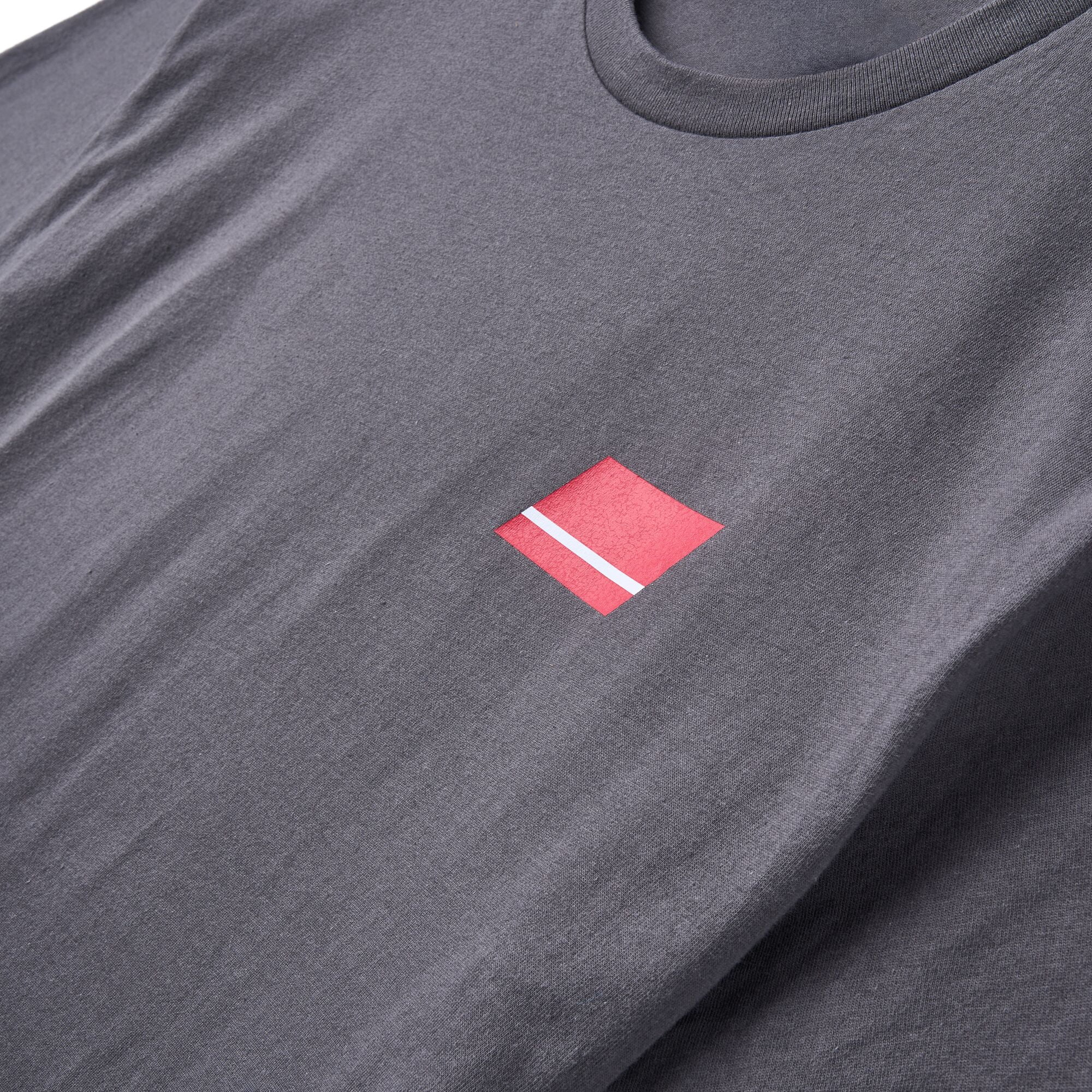 Abu Garcia Stacked Logo Tee, Grey, Size S