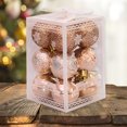 thumbnail image 4 of Bolas colgantes de 4cm para decoración de Navidad adornos de bolas Likrtyny colgantes de árbol inastillables para Festival Año Nuevo 12 Uds. 2021, 4 of 5