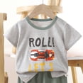 thumbnail image 4 of Cethrio Boys Cotton Outfit Sets, Short Sleeve Printed Summer 2 PC Kids Clothing Sets Multicolor Size 1-2 T, 4 of 4