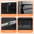thumbnail image 4 of Metal Mobile File Cabinet, Rolling File Cabinet with Lock for Hanging Legal/Letter/A4 Size,Fully Assembled Except Wheels, 4 of 16