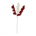 thumbnail image 2 of Dserhfy Velvet Spiral Christmas Stems Red White Green Spiral Christmas Tree Picks DIY Crafts for Wreath Fireplaces Vase Filler Holiday Ornament, 2 of 8