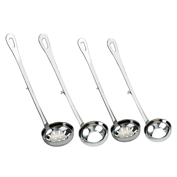 Eease 4Pcs Stainless Steel Hot Pot Strainer Scoops Soup Ladle Set