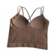 thumbnail image 1 of Top corto sin costuras con tirantes finos para mujer, talla única Adepaton BST2000985-1, 1 of 5