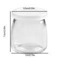 thumbnail image 2 of Paquete De 2 Botellas De Leche, Tarro De Cristal, Superficie Lisa, Taza De Agua De 200Ml, Suministros De Cocina, Accesorios Para El Hogar, Utensilios, Tazas De Postre Inevent HA039032-00, 2 of 6