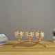 thumbnail image 2 of Portavelas de vidrio, candelabros para cena a la luz de las velas, fiesta de boda, decoración del hogar (dorado) Zefei Wu  1327537070917, 2 of 4