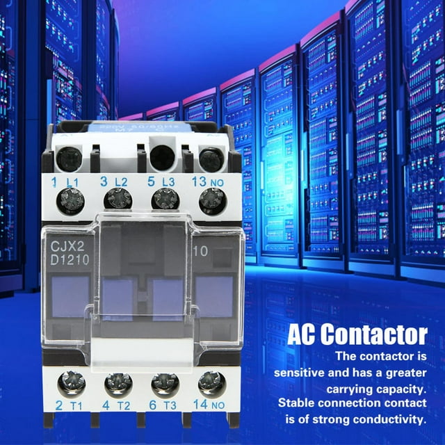 AC Contactor,CJX2-1210 High Sensitivity Industrial Industrial AC Contactor Electric Contactor Luxury Finish