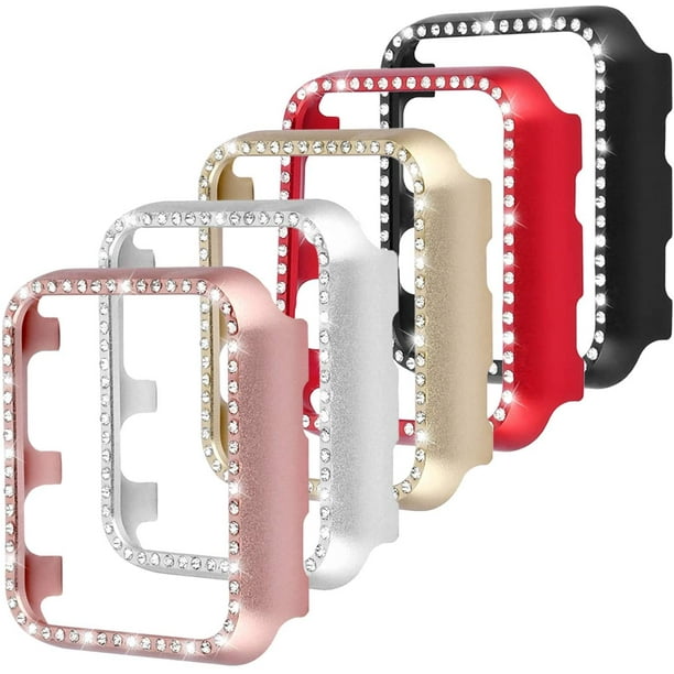 Luckybay Apple Watch Face Case Bling Shiny Crystal Diamond Rhinestone