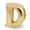 Colorname Initial: Pink Silver / Letter D, variant on Sterling Silver Gold-Flashed Reflections Letter V Bead Charm - Measures 8.18x7.27mm Wide