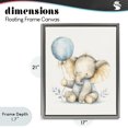 thumbnail image 4 of Stupell Industries Bohemian Watercolor Nursery Elephant Gray Floating Frame Canvas Art, 17 x 21, by LSR Design Studio, 4 of 8