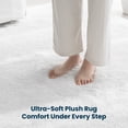 thumbnail image 3 of Sleep Zone Ultra-Soft Plush Area Rug 8×10 Feet, Cream Non-Slip Fuzzy Rug for Large Living Room, 3 of 8