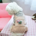 thumbnail image 6 of jiaroswwei Dog Overalls with Pocket Non-sticky Hair Pullover Puppy Warm Four-legged Clothes Puppy Costume, 6 of 8