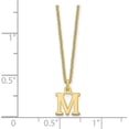 thumbnail image 2 of 14KY Yellow Gold Cutout Letter M Initial Necklace - 18" Chain, 2 of 5