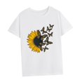 thumbnail image 2 of Camiseta para mujer con cuello redondo, camiseta básica para disfraz, para trabajo, oficina, vacaciones S, 2 of 8
