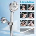 7 Settings Shower Head with Handheld High Pressure, Powerful Cleaning