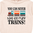 thumbnail image 3 of Inktastic Toy Train Never Have Too Many Trains Toddler Hoodie, 3 of 4