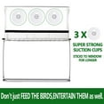 thumbnail image 6 of 1Pcs Bird Feeder - 12.4"x4.7"x5.9" Window Mount Suction Cup Feeder with Sliding Tray, Extended Roof & Drainage Holes, Squirrels Proof, Bird Watching, 6 of 7