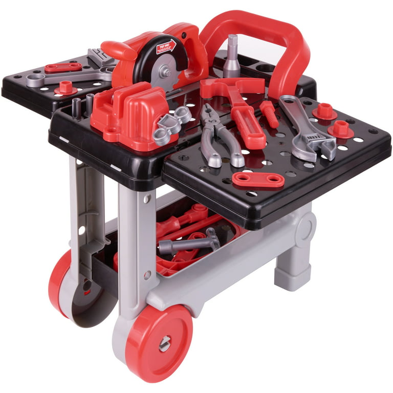 Kid Connection 38-Piece Tool Cart Play Set with Realistic Sound – BrickSeek