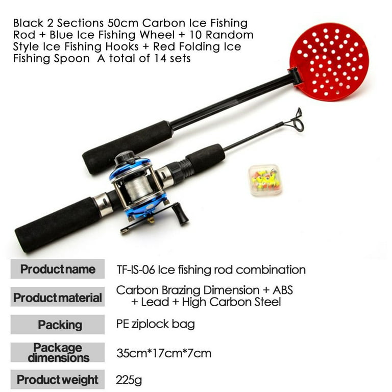 Adult Portable Carbon Fiber Fishing Tackle Ice fishing tool Ice
