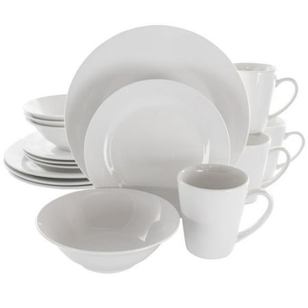 

16 Piece Marshall Porcelain Dinnerware Set White