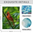 thumbnail image 3 of Diamond Art Kits for Adults - 5d Red Bird Perched Greenery Branch Diamond Painting for Adults, Diamond Art for Adults Beginners, Diamond Painting Kits for Adults for Home Wall Decor, 3 of 7