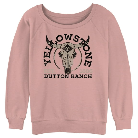 Junior's Yellowstone Cow Skull Dutton Ranch Est. 1886  Sweatshirt