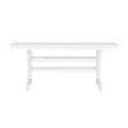 thumbnail image 5 of Emma + Oliver Indoor-Outdoor 72" Rectangle Adirondack Dining Table for 6 with Recycled HDPE Construction in White, 5 of 8