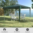 thumbnail image 4 of Outsunny Tente de Fête, Auvent de Gazebo Portable Abri pour Événements Vert, 4 of 10