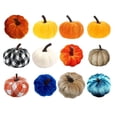 thumbnail image 6 of Simulation Flannel Pumpkin Decoration Halloween Colorful Cloth Pumpkin Decor Champagne, 6 of 8