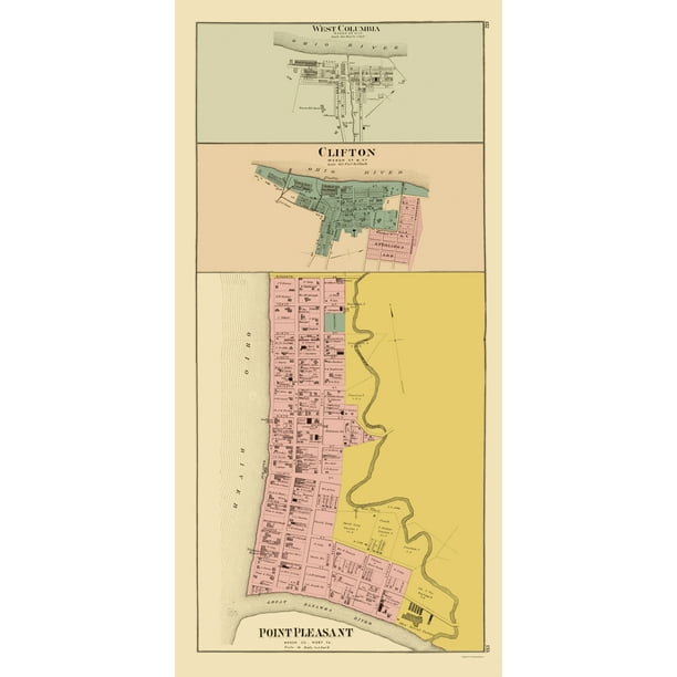 West Columbia Clifton Point Pleasant West Virginia Hayes 1877 23x47 Walmart Com Walmart Com