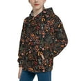 thumbnail image 2 of Daiia Floral for Boys Fashion Hoodies & Sweatshirts with Kangaroo Pocket,Hooded Sweatshirt for Kid, Breathable& Moisture Wicking-Small, 2 of 6