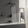 thumbnail image 2 of Tub Shower Faucet Set Vae Included with 6-Inch Rain Shower Head and Tub Spout Single-Handle Tub and Shower Trim Kit Matte Black, 2 of 8