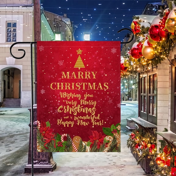 Dream Lifestyle Garden Flag Letter Print Non-fading Rectangular Double Sided Digital Printed Flag for Home