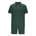 thumbnail image 4 of CHUMUD Mens Shirt and Shorts Sets Outfits 2 Piece Fashion Summer Tracksuits Casual Short Sleeve Set, 4 of 6