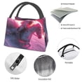 thumbnail image 4 of Easygdp Astronaut Riding Fiery Horse Bolsa de Almuerzo Insulada Reutilizable, Bolsa de Mano y Bandolera para Oficina, Trabajo, Viajes, 4 of 6