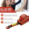 thumbnail image 4 of ZheElen Picture Hanging Tool Picture Hanger Picture Frame Level Ruler for Hanging Pictures Shelves TVs, 4 of 9