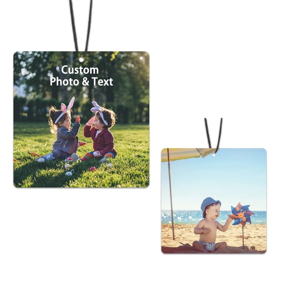 Ambientador para auto YESTIME personalizado de doble cara con foto