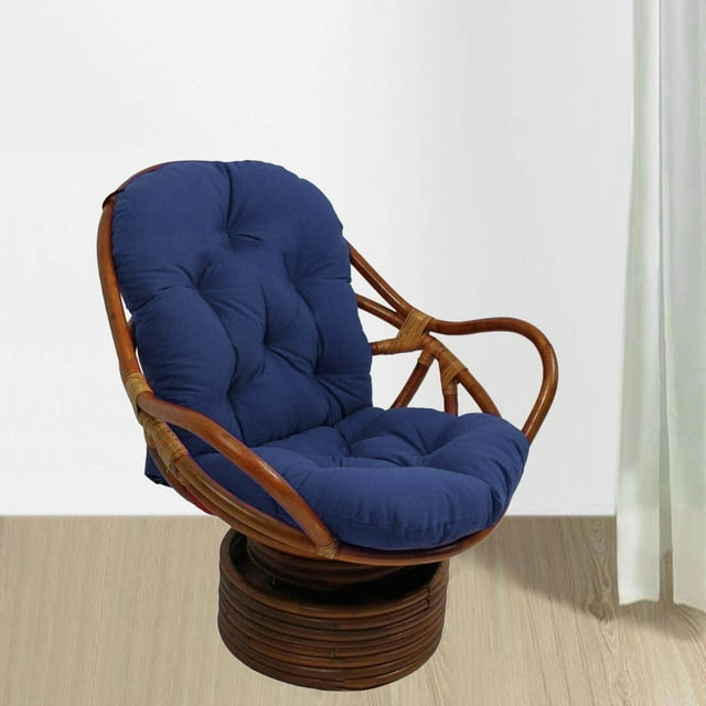 Maoww Textured Rattan Wicker Swivel Rocker Chair Cushion Seat Cushions