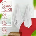 thumbnail image 5 of RIVERSIDE Cotton Bath Towels 24 x 48 Set of 4 with 450 GSM Soft Absorbent and Lightweight for Bathroom Spa - White, 5 of 8
