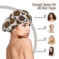 thumbnail image 6 of Ethnic Owl Silk Bonnet for Sleeping Women Men, Adjustable Elastic Satin Bonnet Bonnet for Sleeping, Soft Similar Silk Curly Cuteness Hair Bonnet for Sleeping, 6 of 7