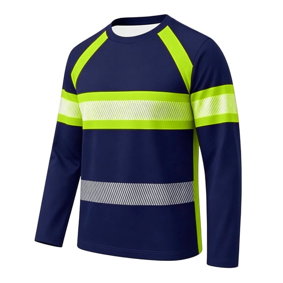 Men Long Sleeve Tee Shirts For Outdoor Activities Casual Athletic Pullover Tops Green XXL