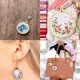 thumbnail image 3 of 10pcs Mini Embroidery Ring Wooden Ring Assorted Round Dense Cross Stitch Frame Kit For Jewelry Keychain Craft Accessories 3.9x4cm 10PCS, 3 of 5