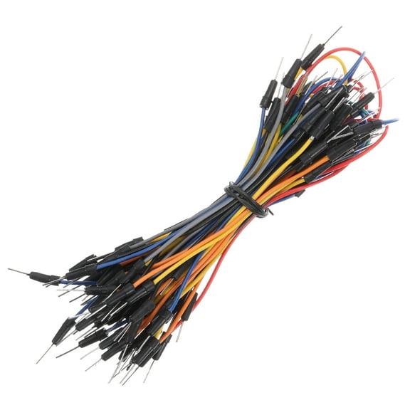 65 Pack Flexible Breadboard Jumper Wires Male to Male Solderless Jumper Wire 12 17 22 27cm Long Optional