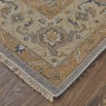 thumbnail image 3 of Feizy Corbitt Traditional Oriental, Gray/Gold, 2'6" x 8' Runner Stain Resistant Pet & Kid Friendly Handmade Classic Bordered Floor Rug for Living room Bedroom, 3 of 8