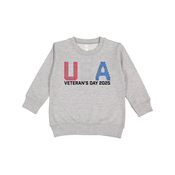 Inktastic USA Veterans Day 2025 Toddler Sweatshirt