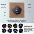 thumbnail image 4 of Amdohai WiFi Smart Thermostat Color Screen Rotary Heating Thermostat with Backlight/Temperature/Sensor/Time Temperature Calibration Adjustment, 4 of 8
