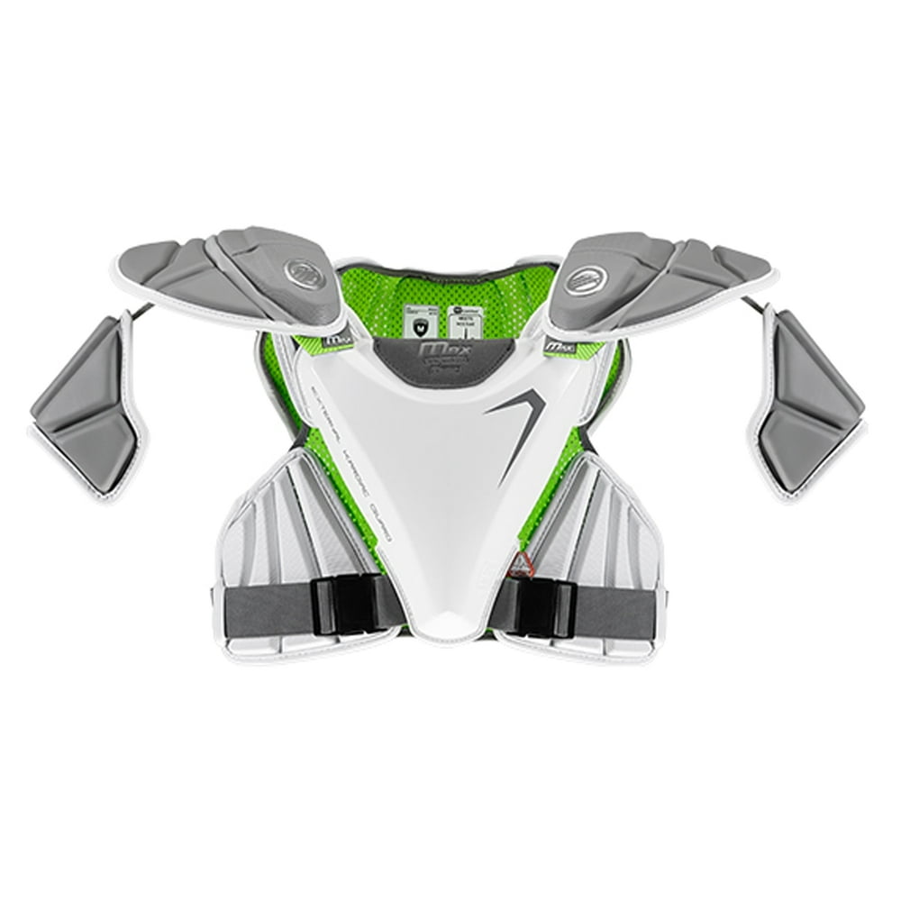 Maverik MAX EKG Lacrosse Shoulder Pads White