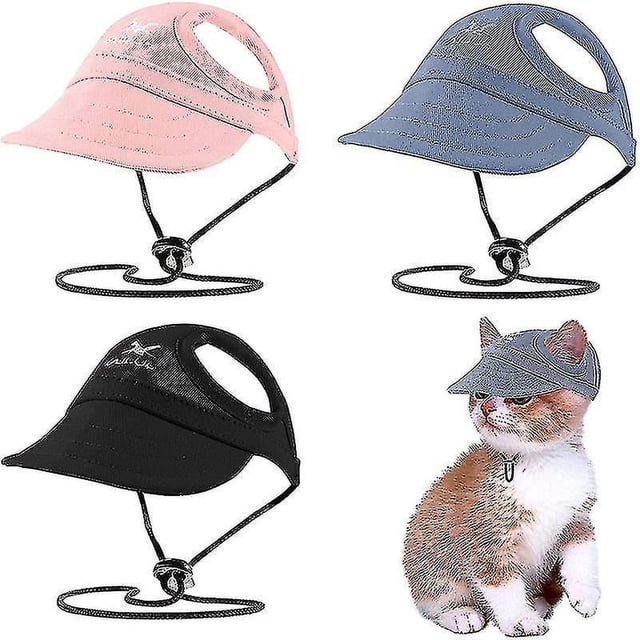 Gorros de Gato para cachorros, gorro Oxford liso de verano, visera de béisbol para perros, gorro para el sol al aire libre, accesorios para mascotas Chihuahua