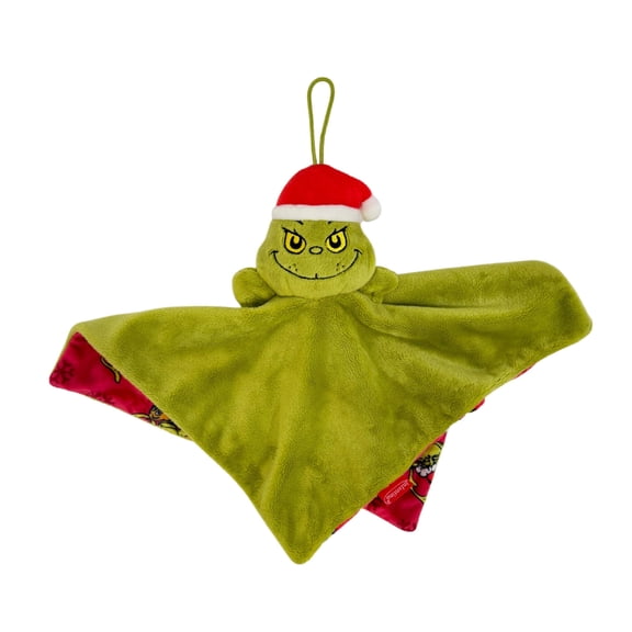 Infantino The Grinch Lovey Security Blanket, 12 x 12 Inch